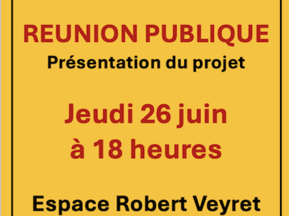 REUNION PUBLIQUE